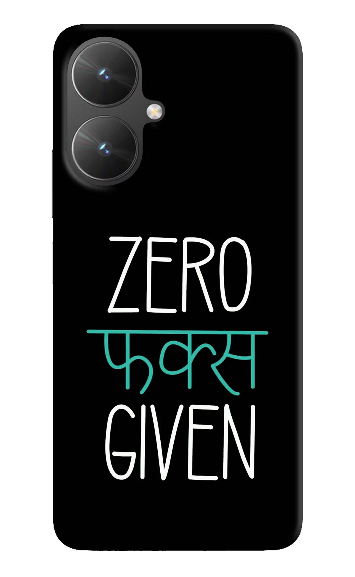 Zero Fucks Given Poco M6 5G Hard Case Back Cover by Casekaro