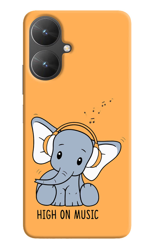 High On Music Poco M6 5G Hard Case Back Cover by Casekaro