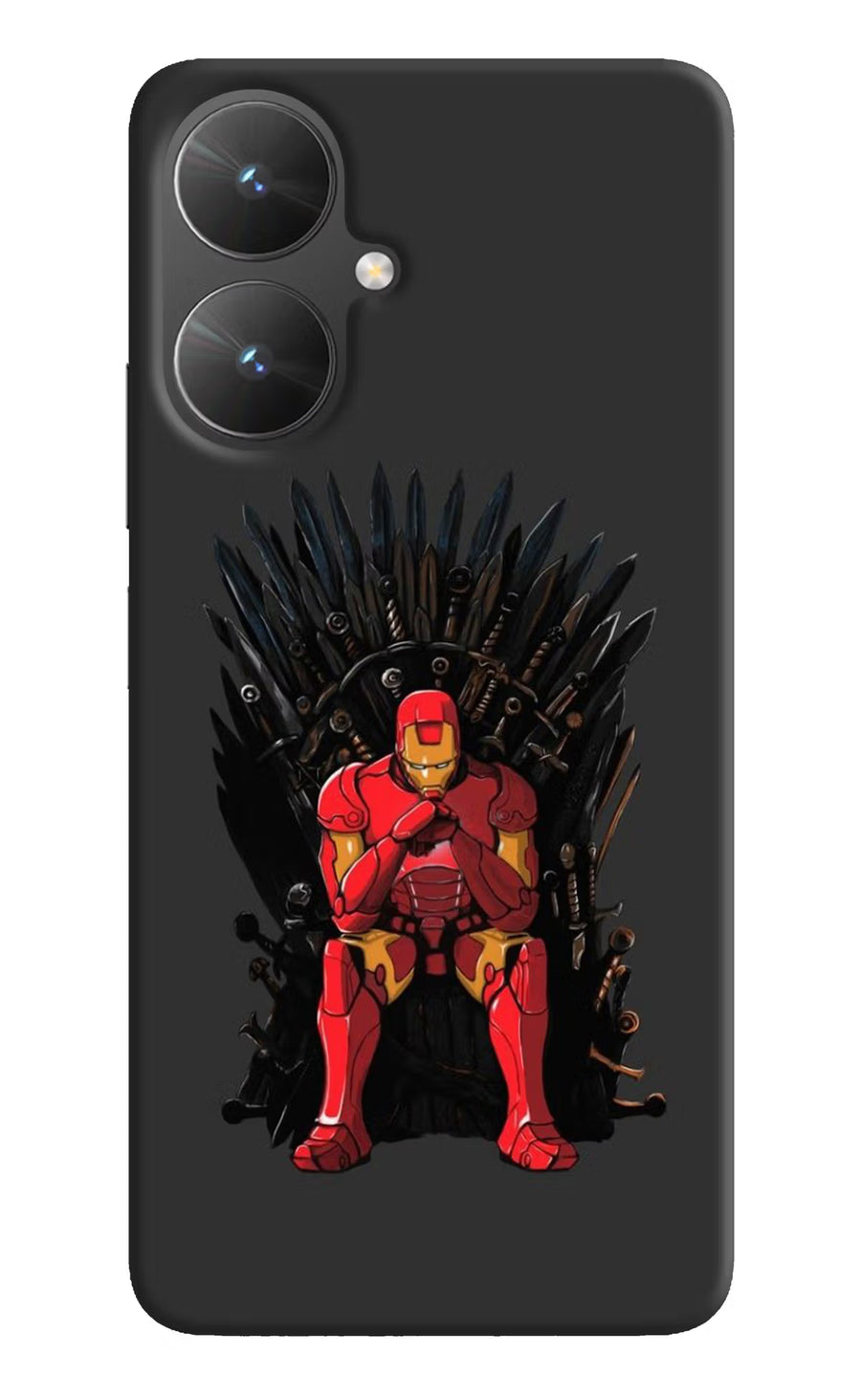Ironman Throne Poco M6 5G Back Cover, Hard case