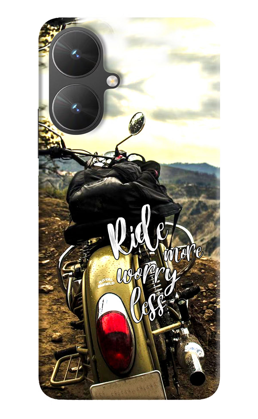 Ride More Worry Less Poco M6 5G Back Cover, Hard case