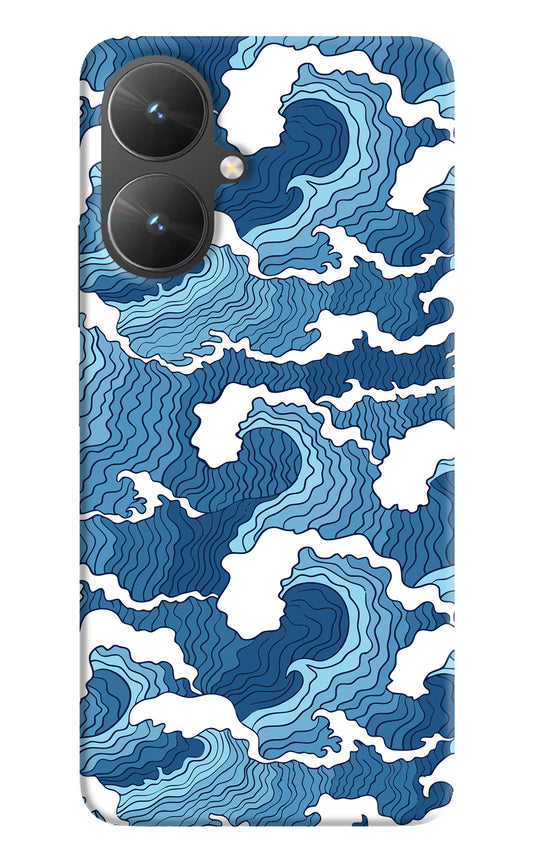 Blue Waves Poco M6 5G Hard Case Back Cover by Casekaro
