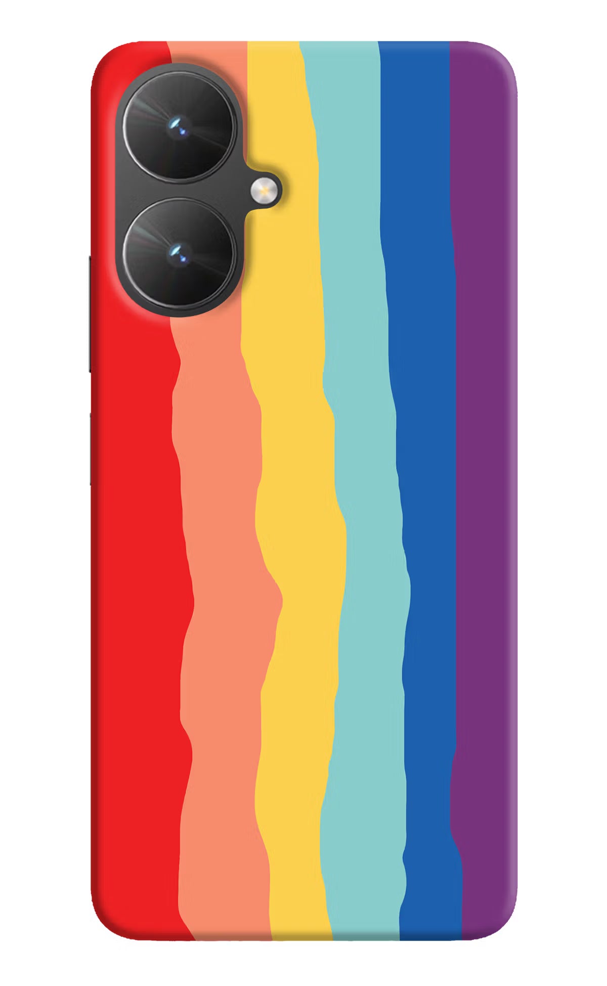 Rainbow Poco M6 5G Hard Case Back Cover by Casekaro