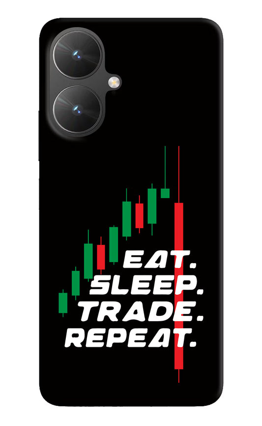 Eat Sleep Trade Repeat Poco M6 5G Hard Case Back Cover by Casekaro