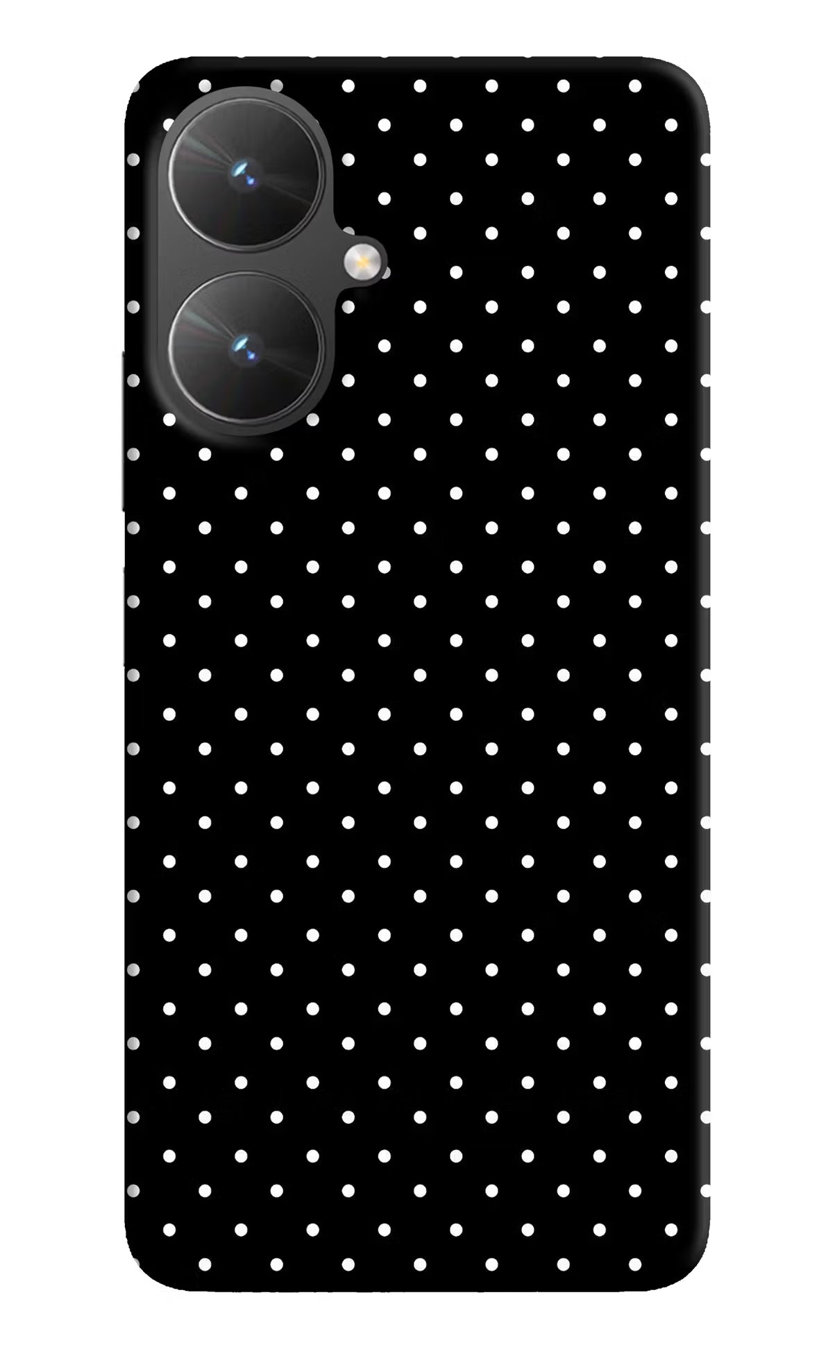 White Dots Poco M6 5G Hard Case Back Cover by Casekaro
