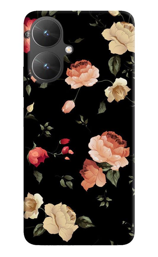Flowers Poco M6 5G Hard Case Back Cover by Casekaro