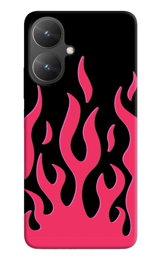 Fire Flames Poco M6 5G Hard Case Back Cover by Casekaro