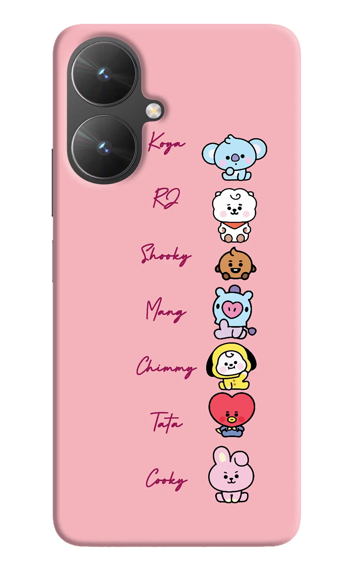 BTS names Poco M6 5G Hard Case Back Cover by Casekaro