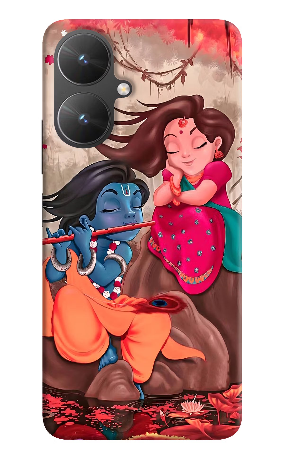 Radhe Krishna Poco M6 5G Hard Case Back Cover by Casekaro