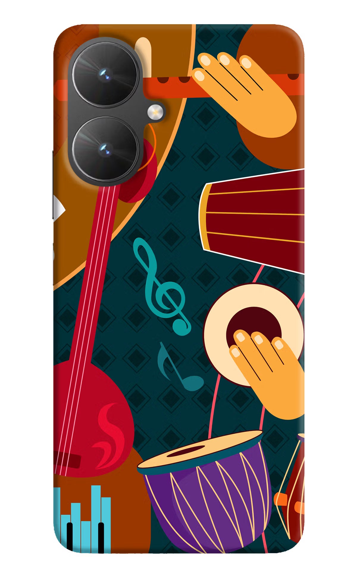 Music Instrument Poco M6 5G Hard Case Back Cover by Casekaro
