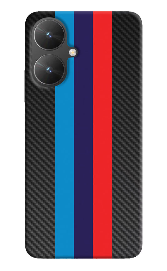 BMW Stripes Pattern Poco M6 5G Hard Case Back Cover by Casekaro