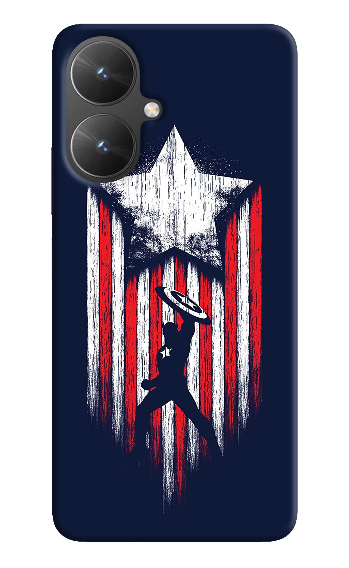 Captain America Marvel Art Poco M6 5G Hard Case Back Cover by Casekaro