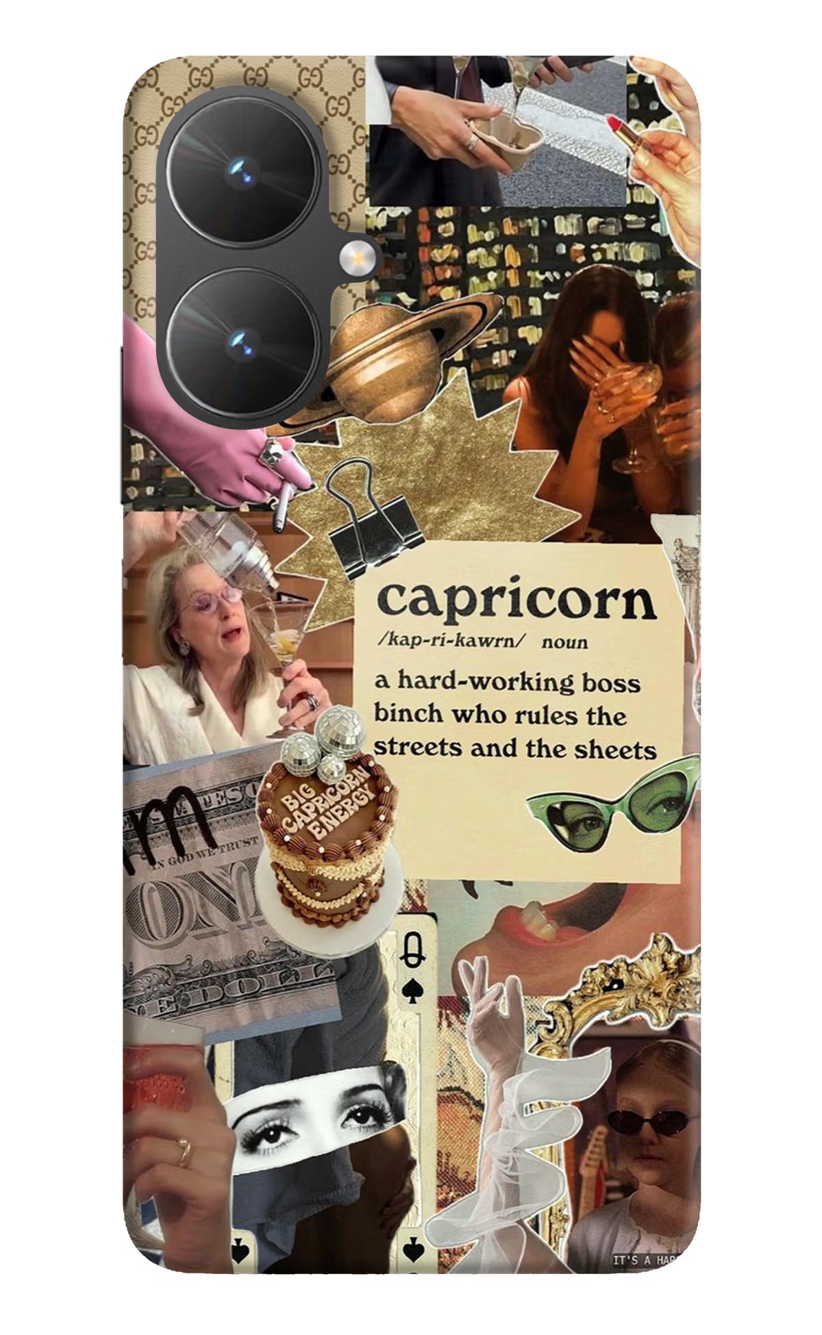 Capricorn Zodiac Poco M6 5G Hard Case Back Cover by Casekaro