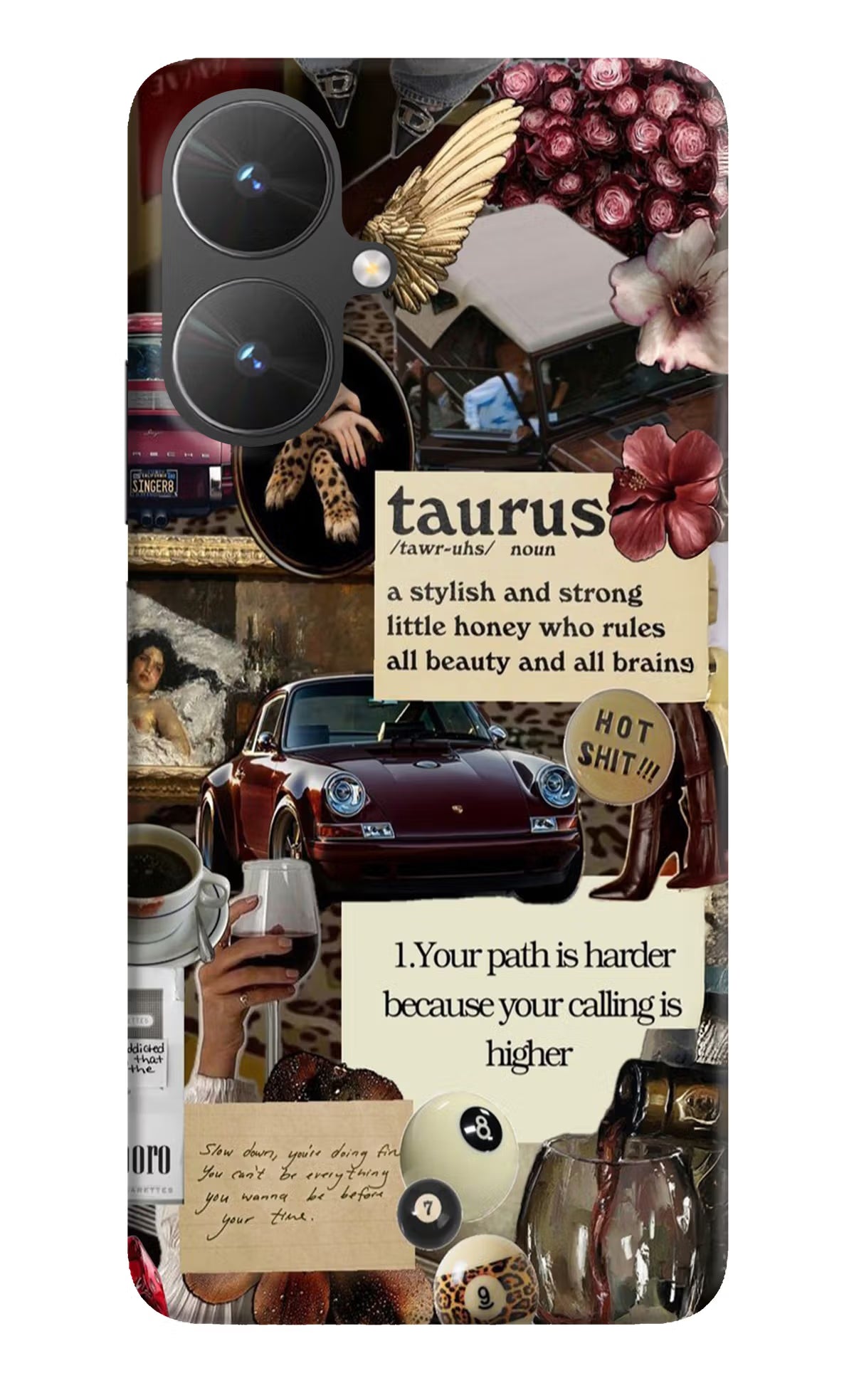 Taurus Zodiac Poco M6 5G Hard Case Back Cover by Casekaro