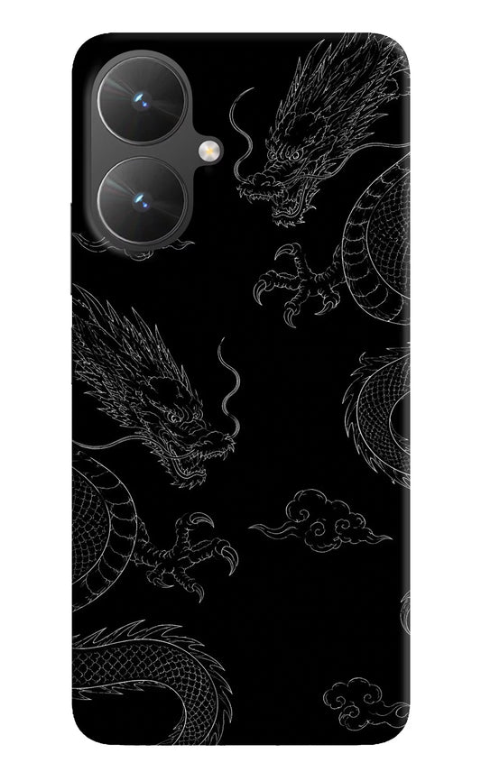 Twin Dragons Poco M6 5G Hard Case Back Cover by Casekaro