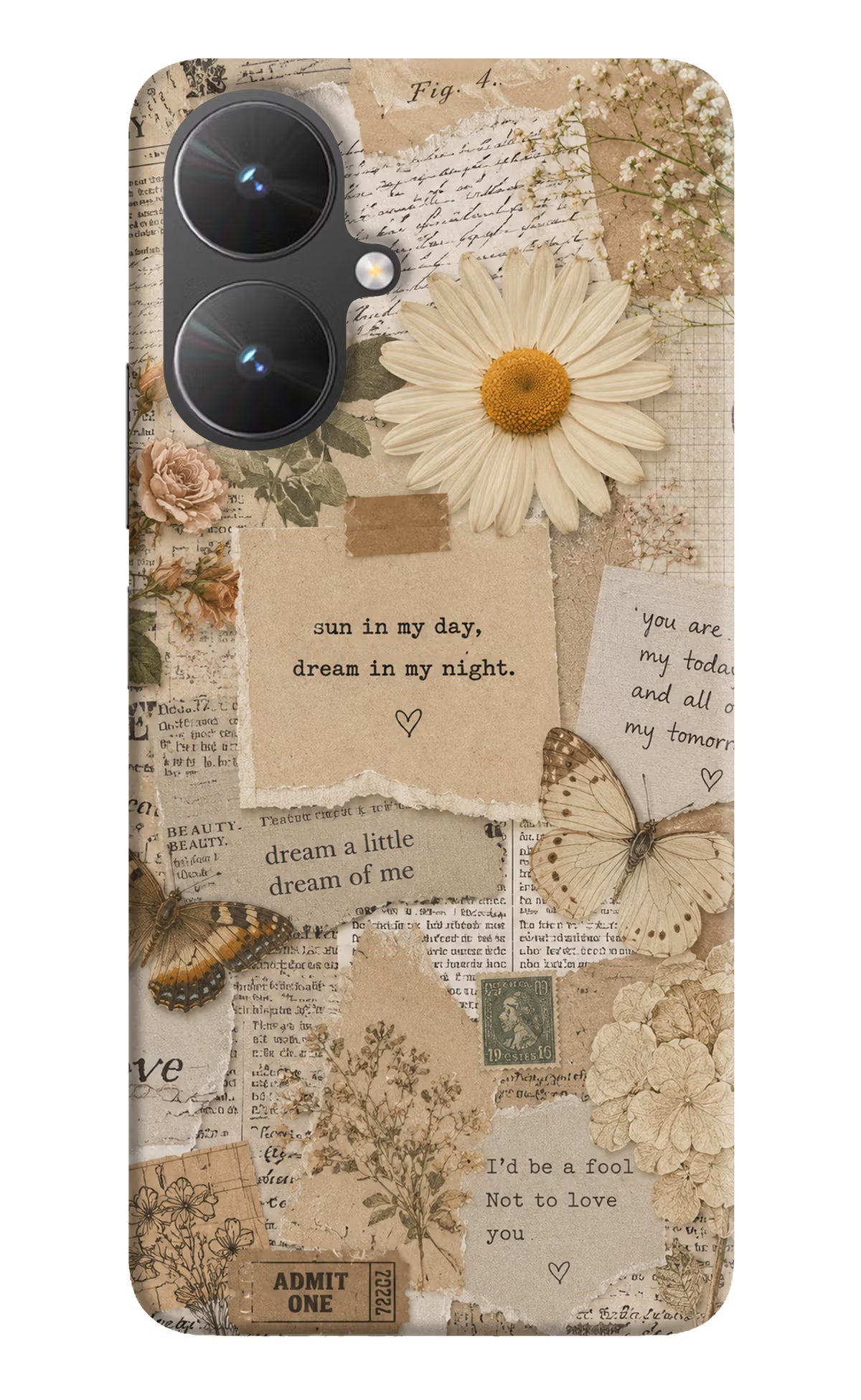 Vintage case Poco M6 5G Back Cover