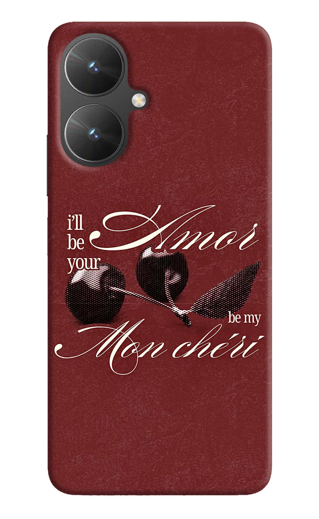 Velvet Cherry Poco M6 5G Hard Case Back Cover by Casekaro