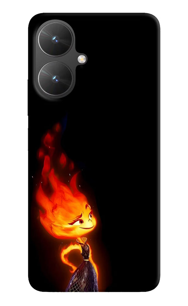 Ember Flame Poco M6 5G Hard Case Back Cover by Casekaro