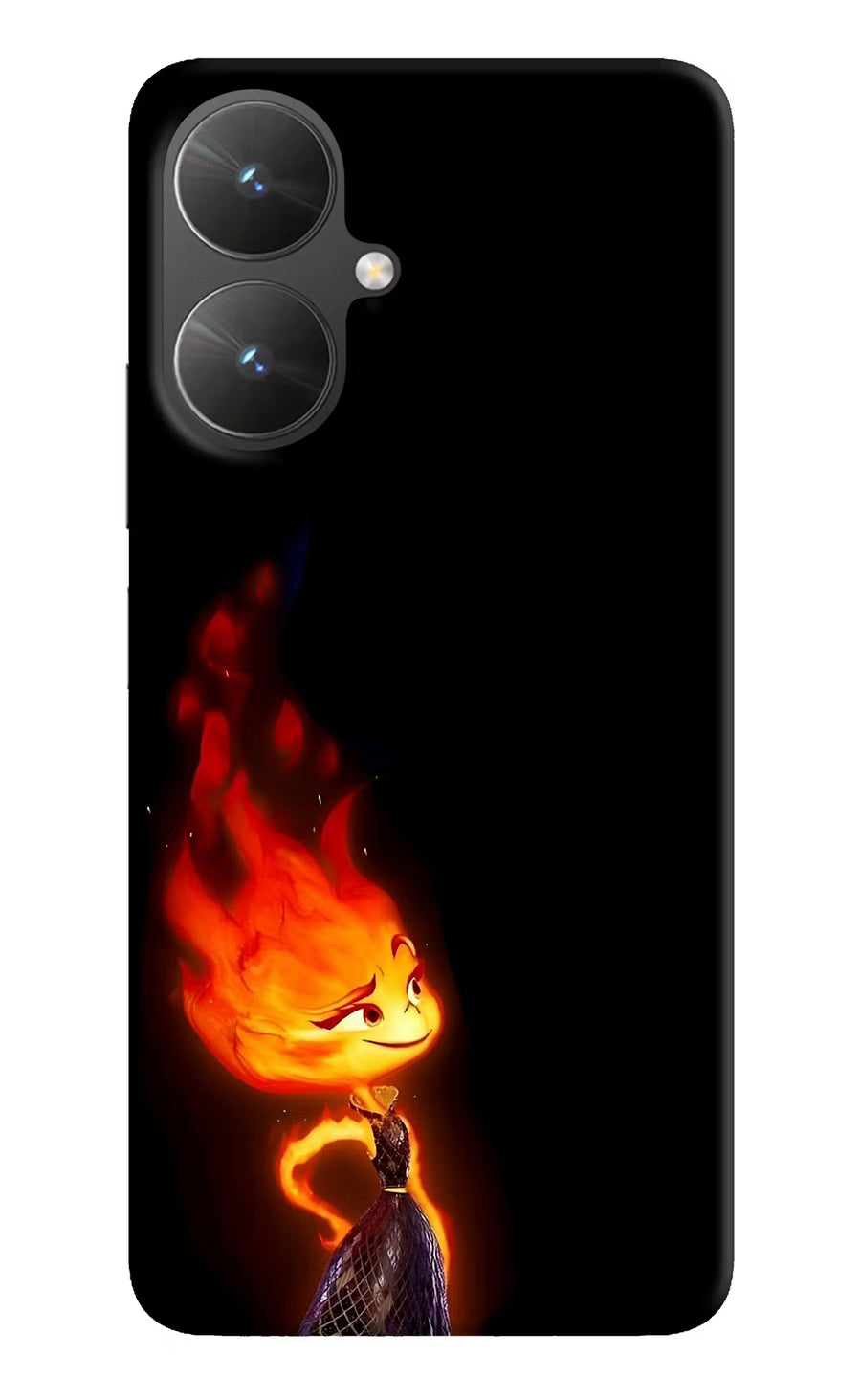Ember Flame Poco M6 5G Back Cover, Hard case