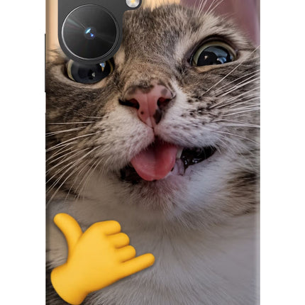 Silly Cat Call Poco M6 5G Hard Case Back Cover by Casekaro