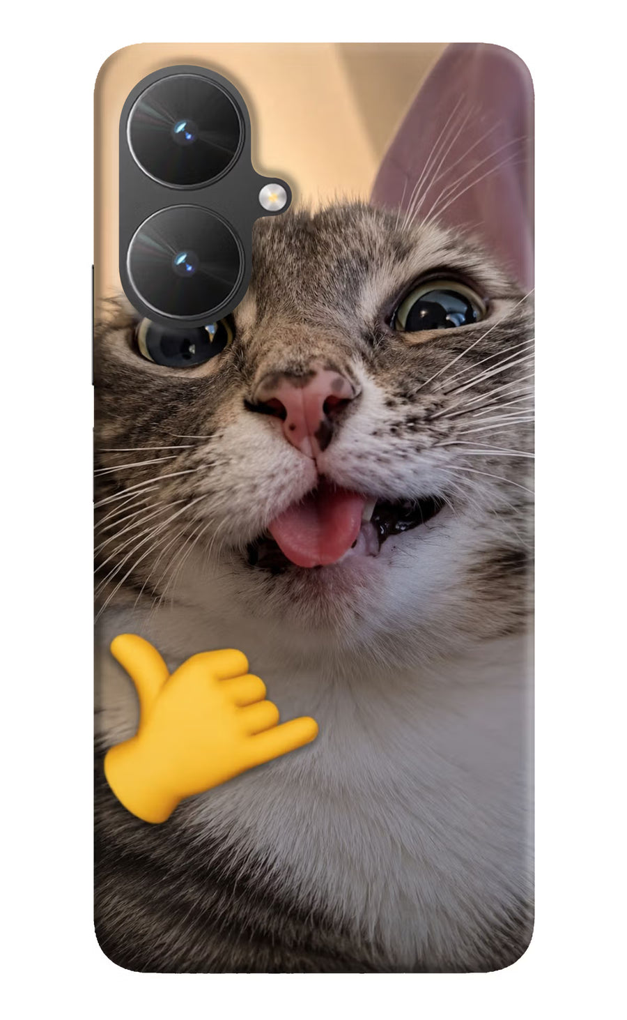 Silly Cat Call Poco M6 5G Back Cover, Hard case