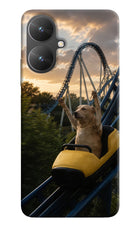 Rollercoaster Dog Poco M6 5G Hard Case Back Cover by Casekaro