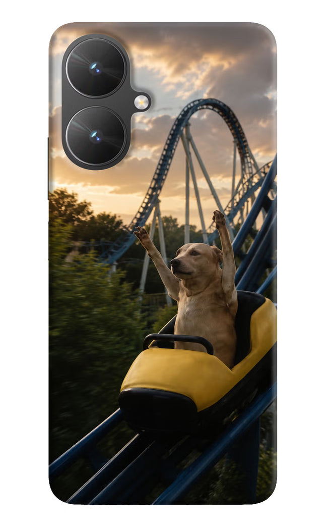 Rollercoaster Dog Poco M6 5G Hard Case Back Cover by Casekaro