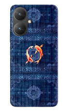 Koi Blue Poco M6 5G Hard Case Back Cover by Casekaro