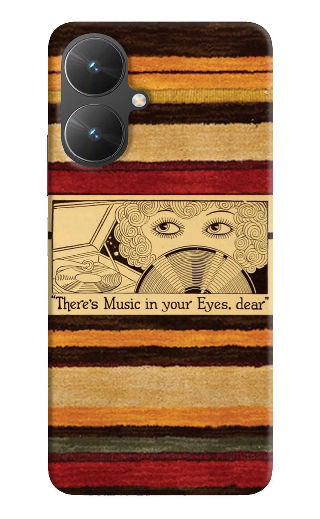Vinyl Stripes Poco M6 5G Hard Case Back Cover by Casekaro