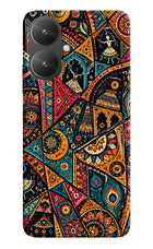 Folk Print Poco M6 5G Hard Case Back Cover by Casekaro