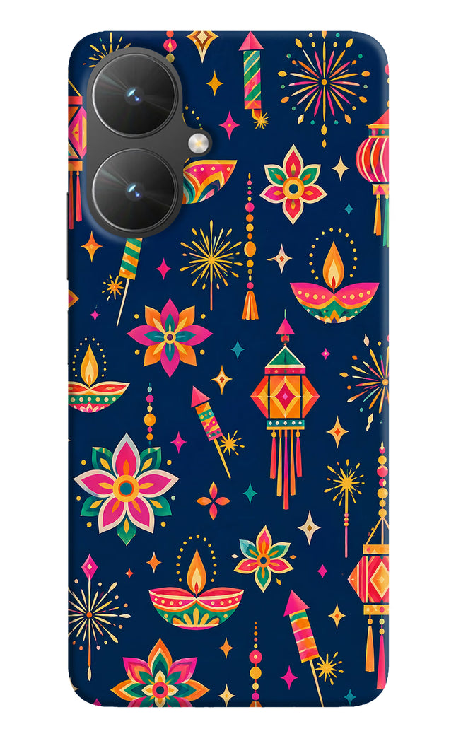 Festive Pop Poco M6 5G Hard Case Back Cover by Casekaro