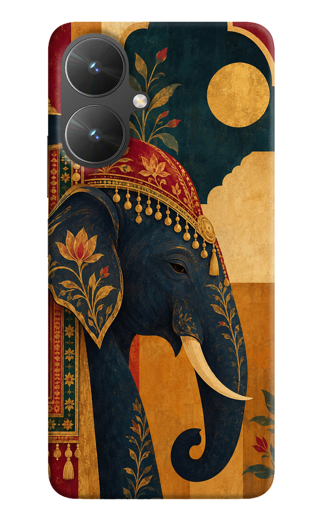 Royal Elephant Poco M6 5G Hard Case Back Cover by Casekaro