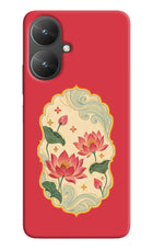 Pink Lotus Poco M6 5G Hard Case Back Cover by Casekaro