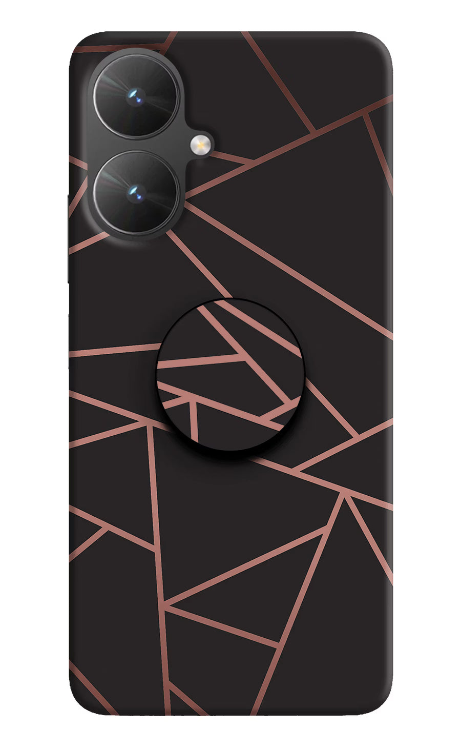 Geometric Pattern Poco M6 5G Pop Case, Hard case