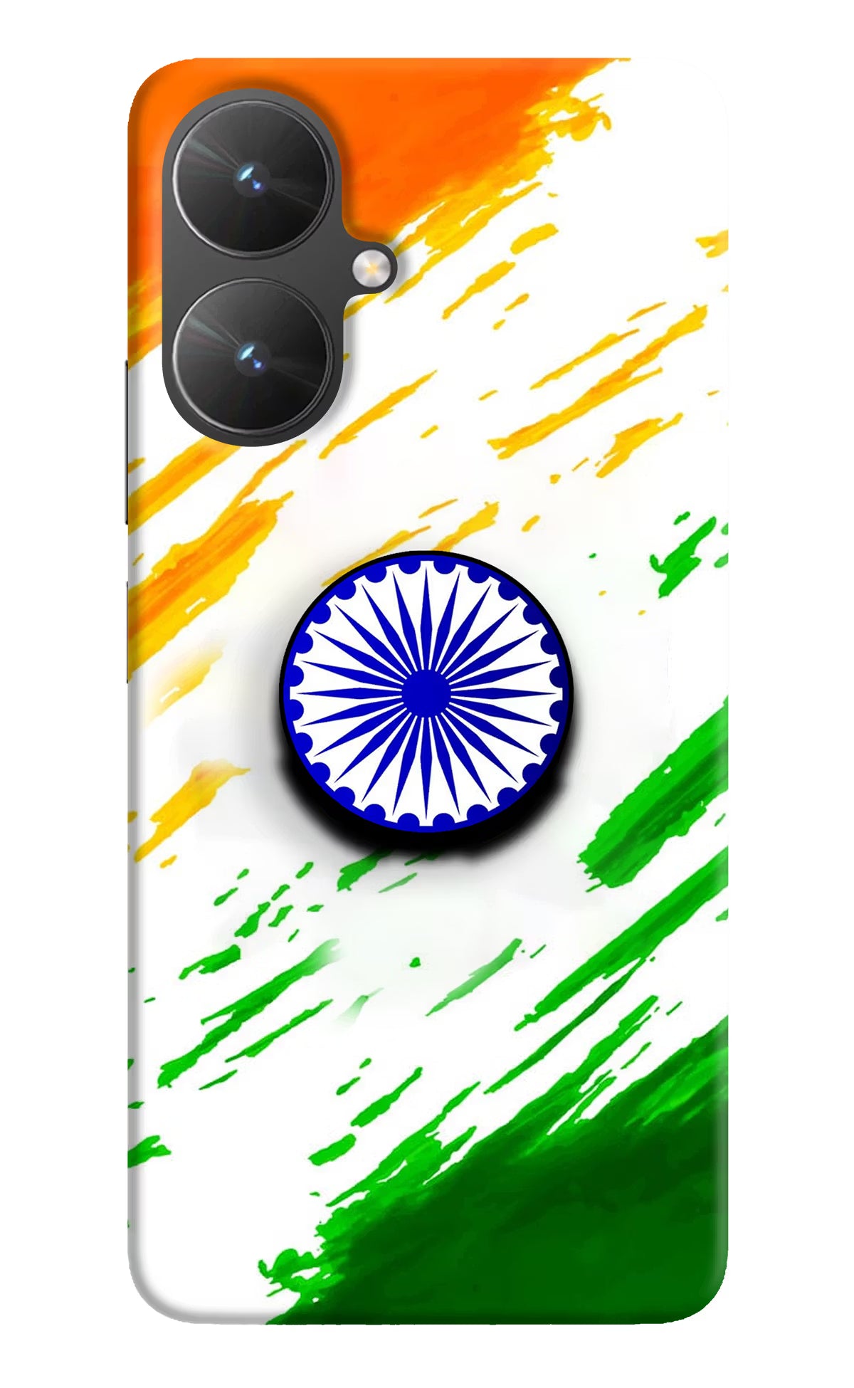 Indian Flag Ashoka Chakra Poco M6 5G Pop Case by Casekaro