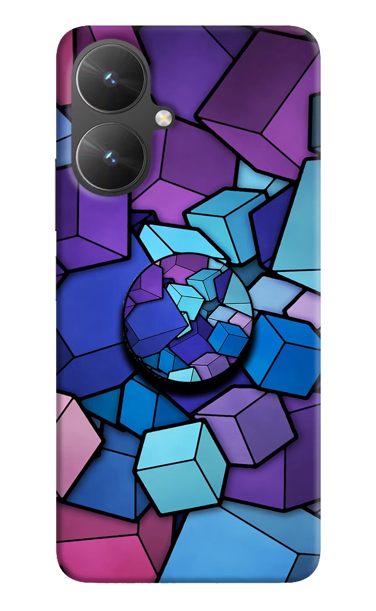 Cubic Abstract Poco M6 5G Pop Case by Casekaro