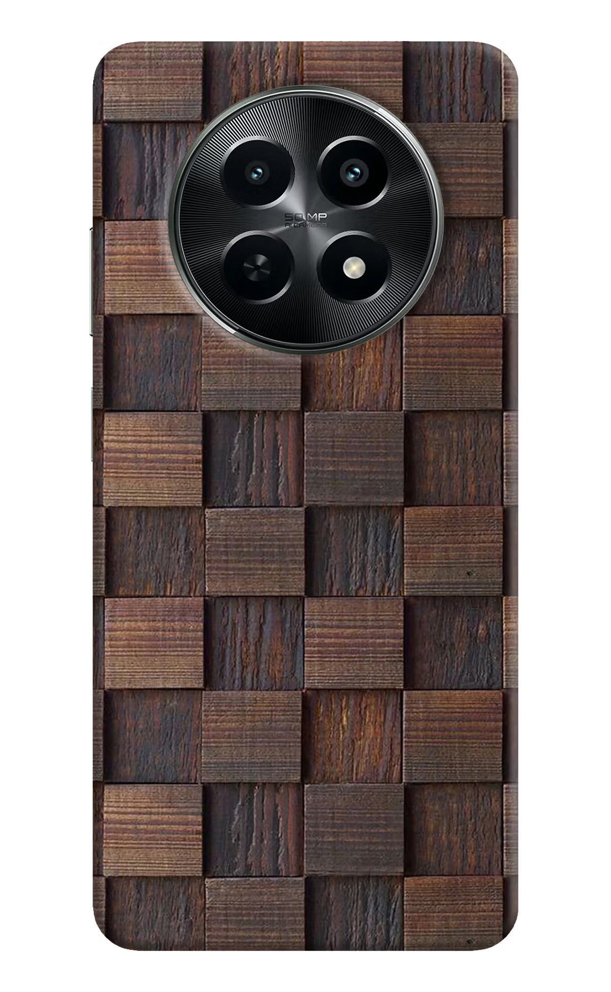 Wooden Cube Design Realme C65 5G Hard Case Back Cover by Casekaro