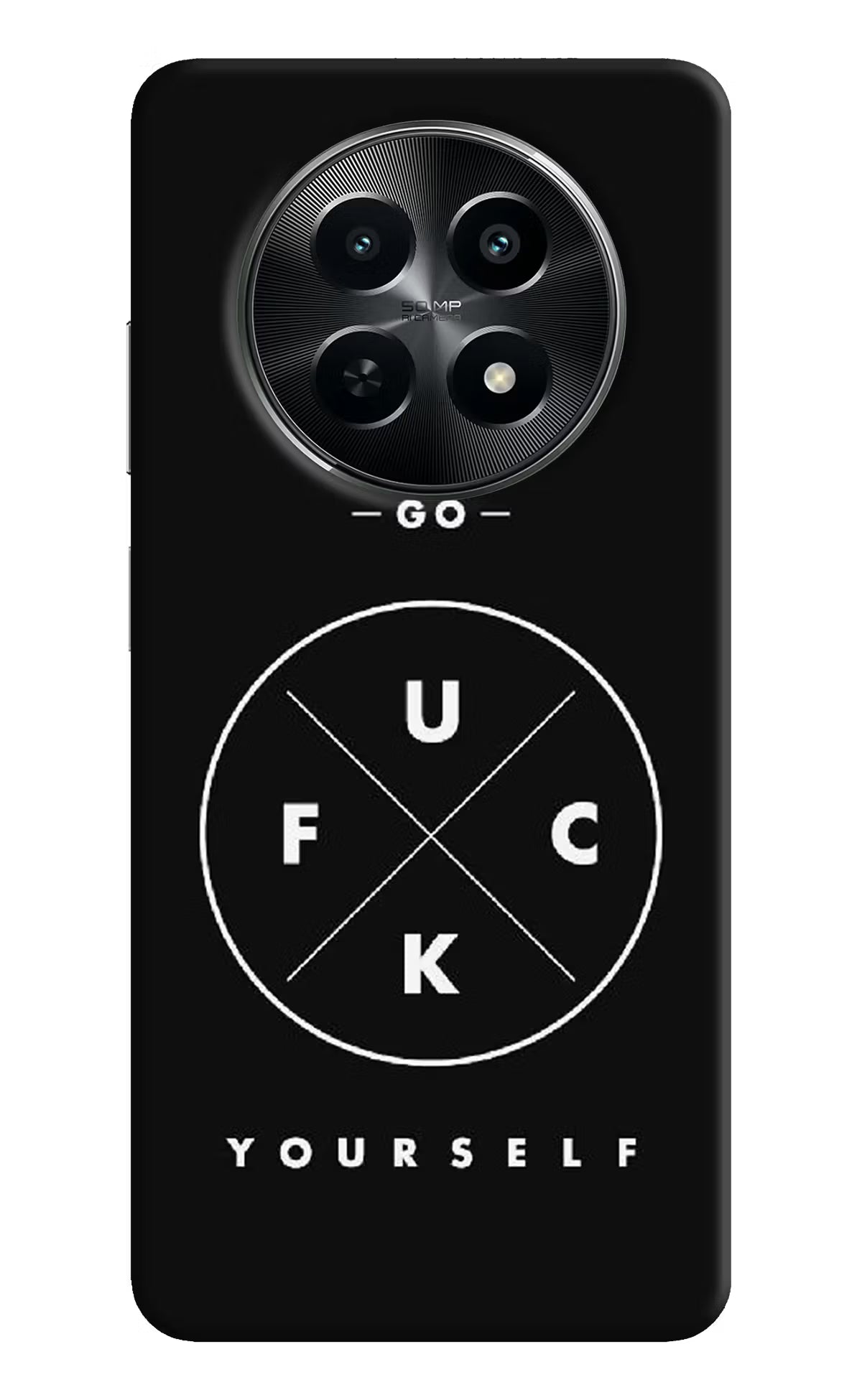 Go Fuck Yourself Realme C65 5G Hard Case Back Cover by Casekaro