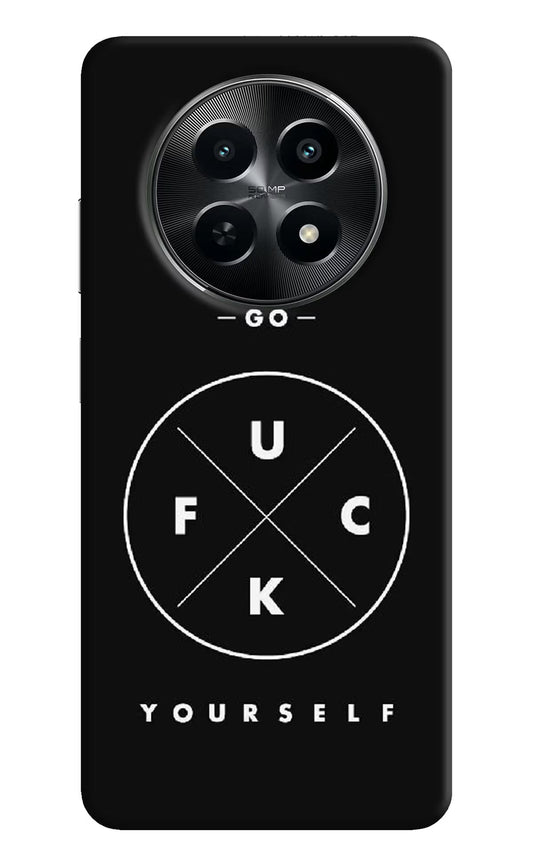 Go Fuck Yourself Realme C65 5G Hard Case Back Cover by Casekaro