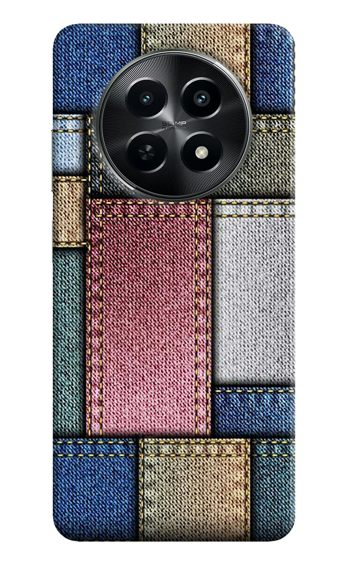 Multicolor Jeans Realme C65 5G Hard Case Back Cover by Casekaro