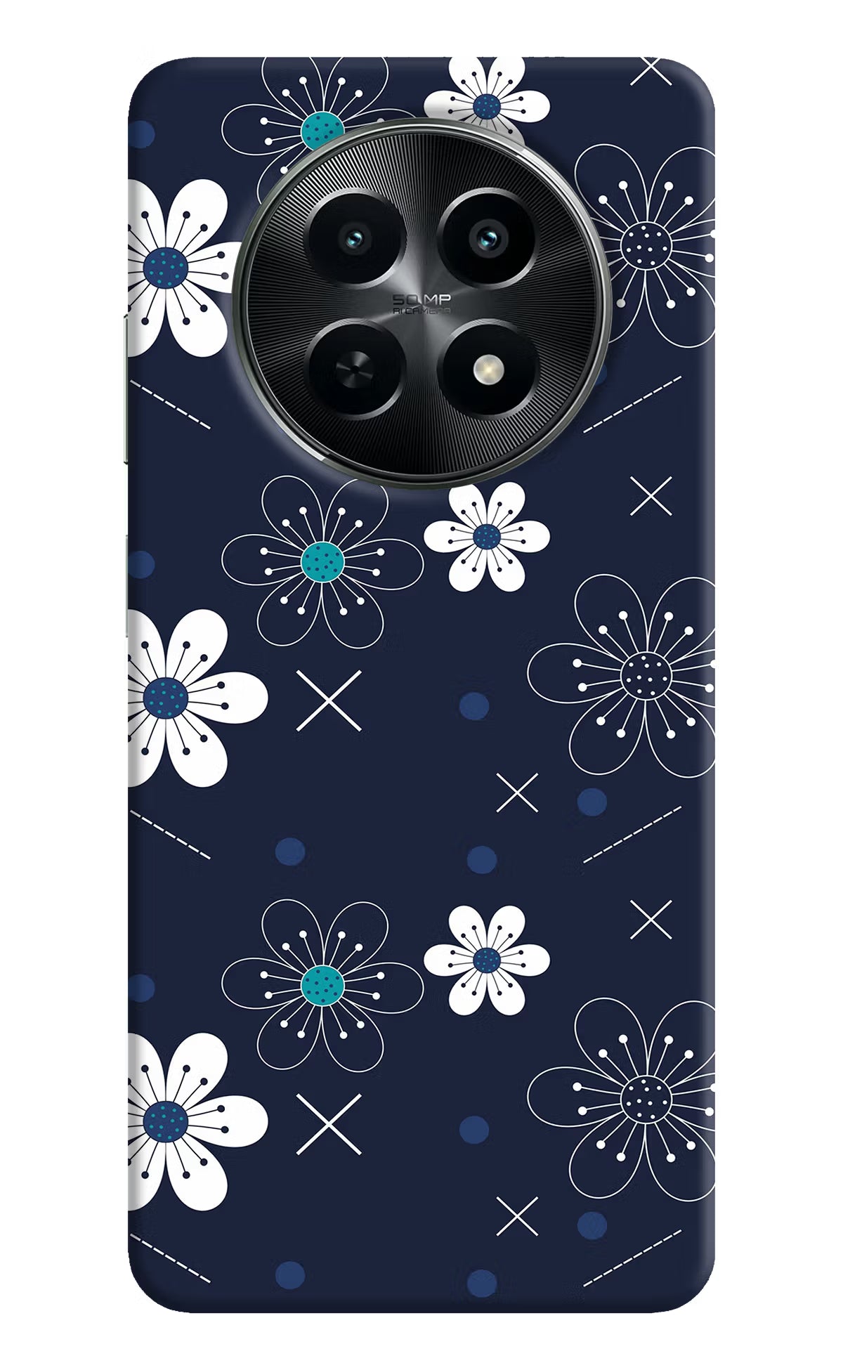 Flowers Realme C65 5G Hard Case Back Cover by Casekaro