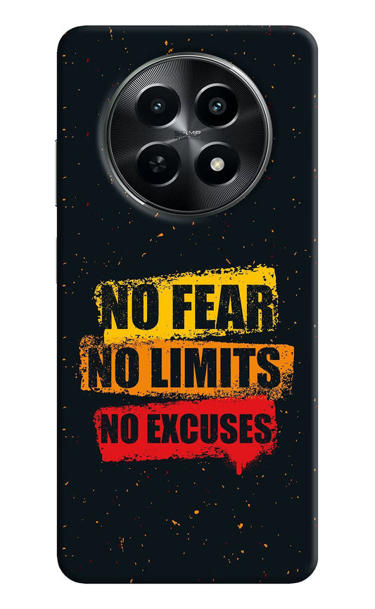 No Fear No Limits No Excuse Realme C65 5G Hard Case Back Cover by Casekaro