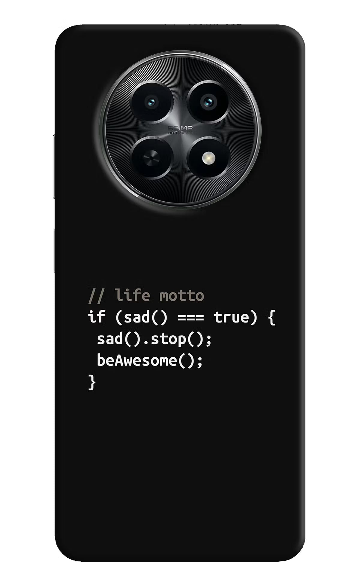Life Motto Code Realme C65 5G Hard Case Back Cover by Casekaro