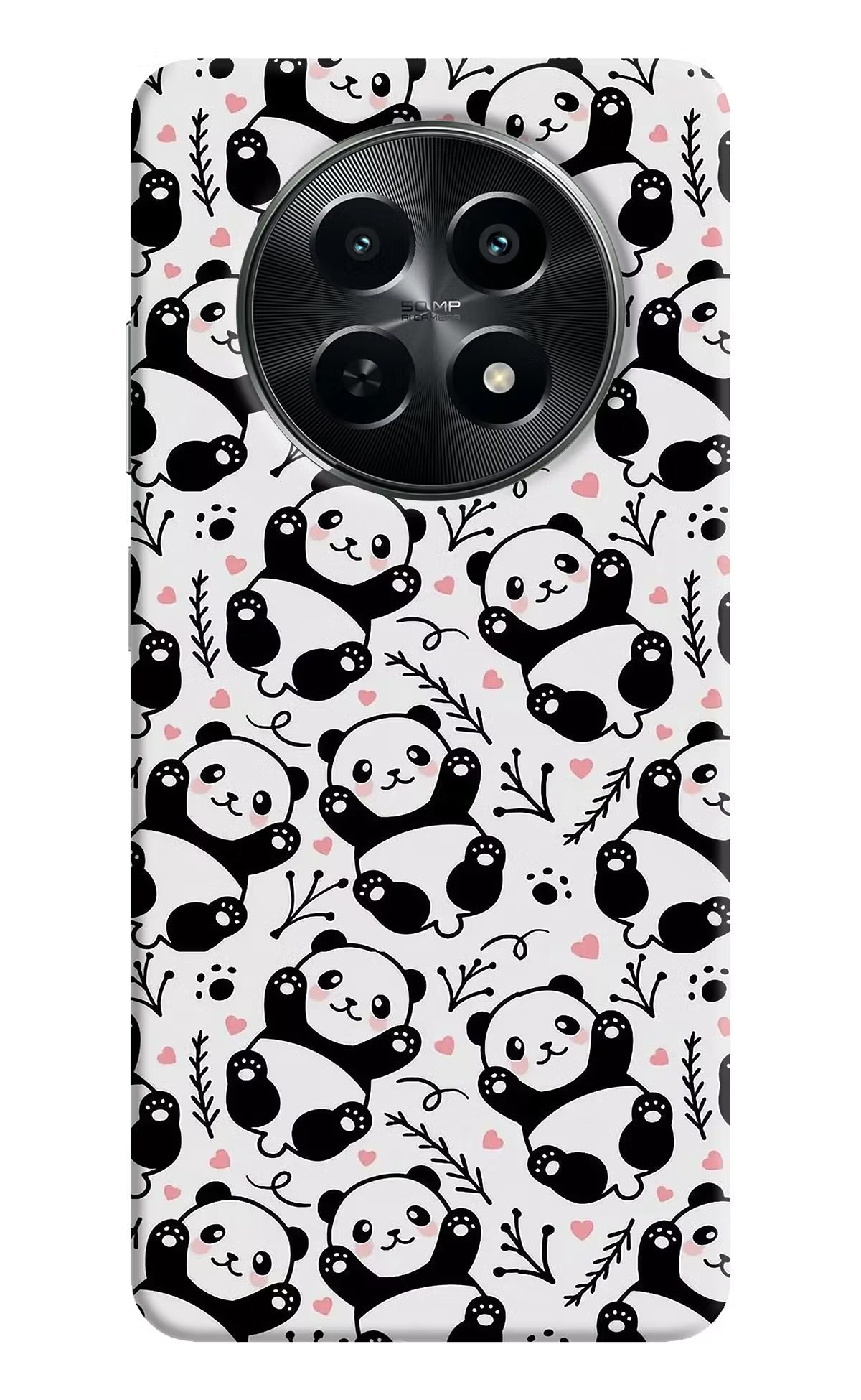 Cute Panda Realme C65 5G Hard Case Back Cover by Casekaro