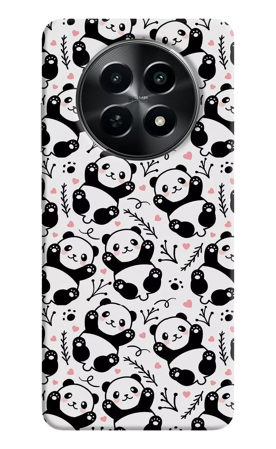 Cute Panda Realme C65 5G Back Cover, Hard case