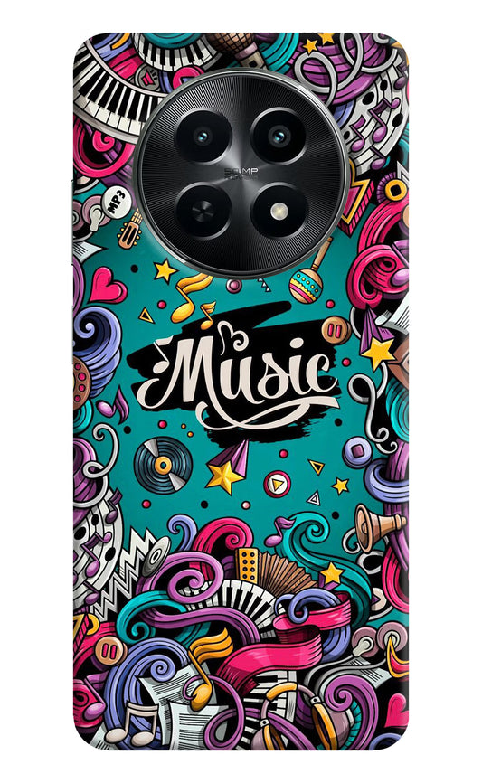 Music Graffiti Realme C65 5G Hard Case Back Cover by Casekaro
