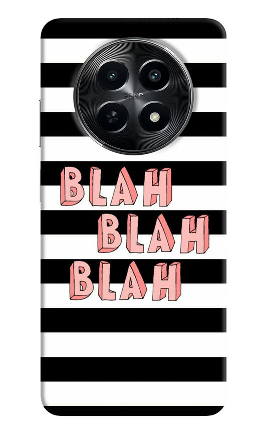 Blah Blah Blah Realme C65 5G Hard Case Back Cover by Casekaro