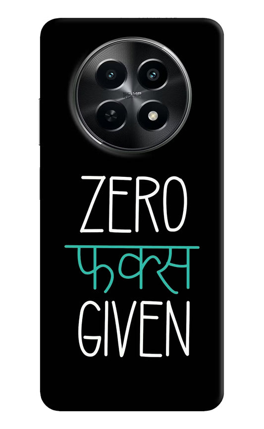 Zero Fucks Given Realme C65 5G Hard Case Back Cover by Casekaro