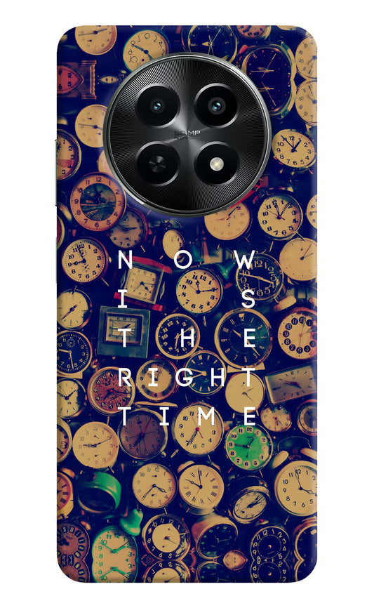 Now is the Right Time Quote Realme C65 5G Hard Case Back Cover by Casekaro