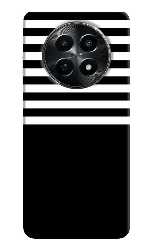 Black and White Print Realme C65 5G Hard Case Back Cover by Casekaro