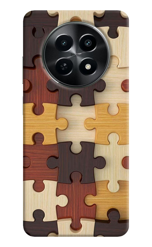 Wooden Puzzle Realme C65 5G Hard Case Back Cover by Casekaro